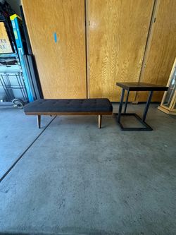Sofa Bench with end table👍