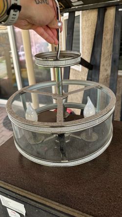 Rhinestone Ceiling Light Fixture