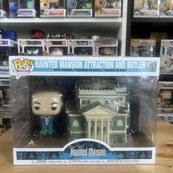 Haunted Mansion Attraction and Butler Funko Pop Town #19 Disney Parks Horror