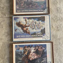 Antique Dean’s ice cream advertisement posters