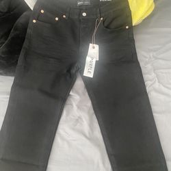 Purple Black Jeans 