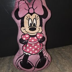 Disney Minnie Mouse plush shaped pillow. 