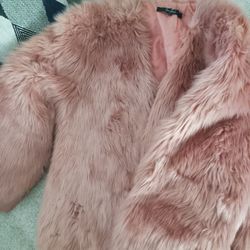 Pink Fluffy Jacket 🩷 Size Medium