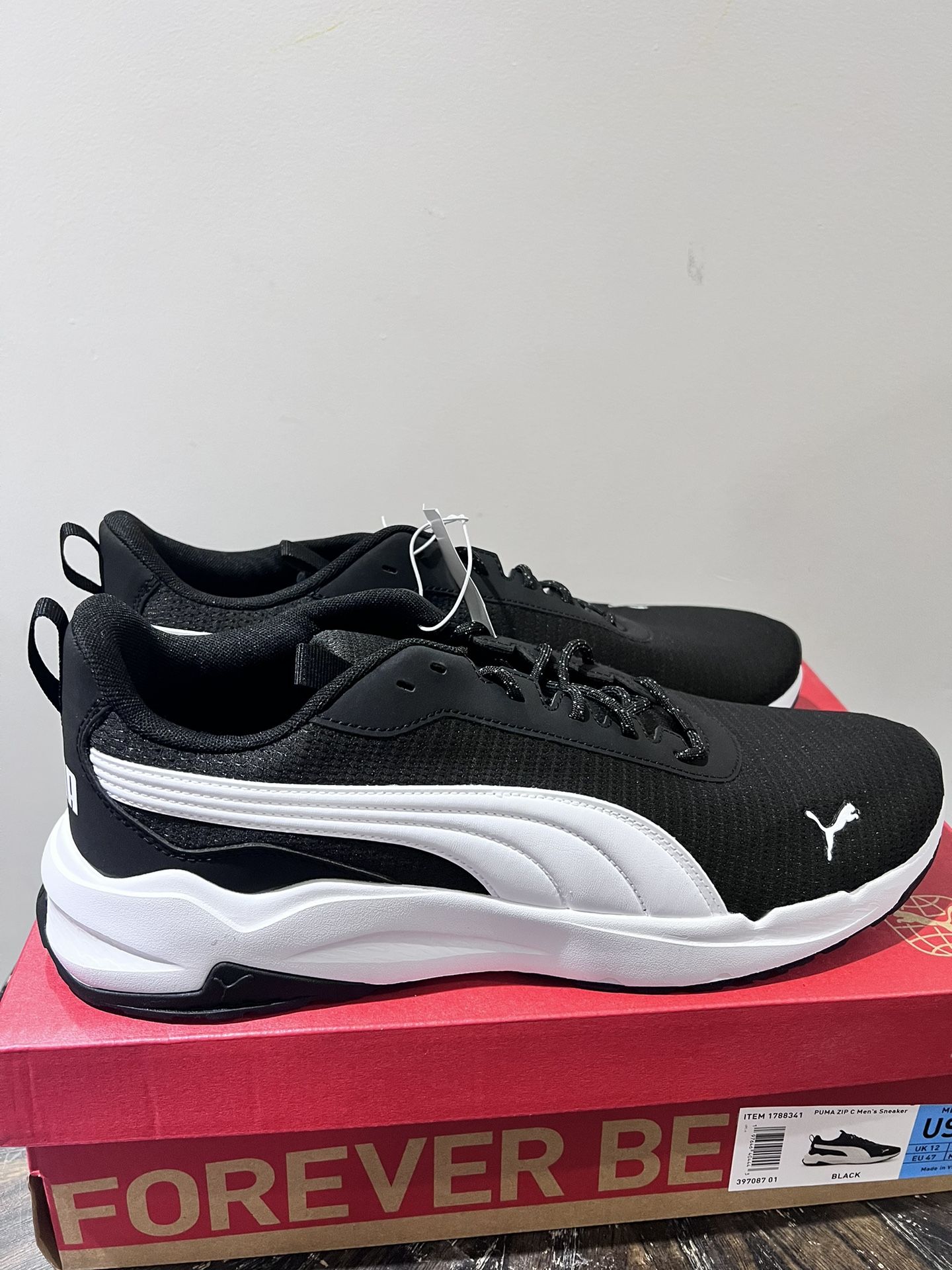 Puma Men’s Zip c Sneakers Black