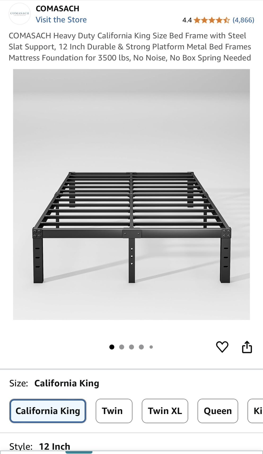 Cal King Bed Frame