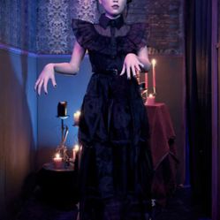 Lowes 2024 Addams Family 5ft Wednesday Raven Dance Animatronic Animated Doll