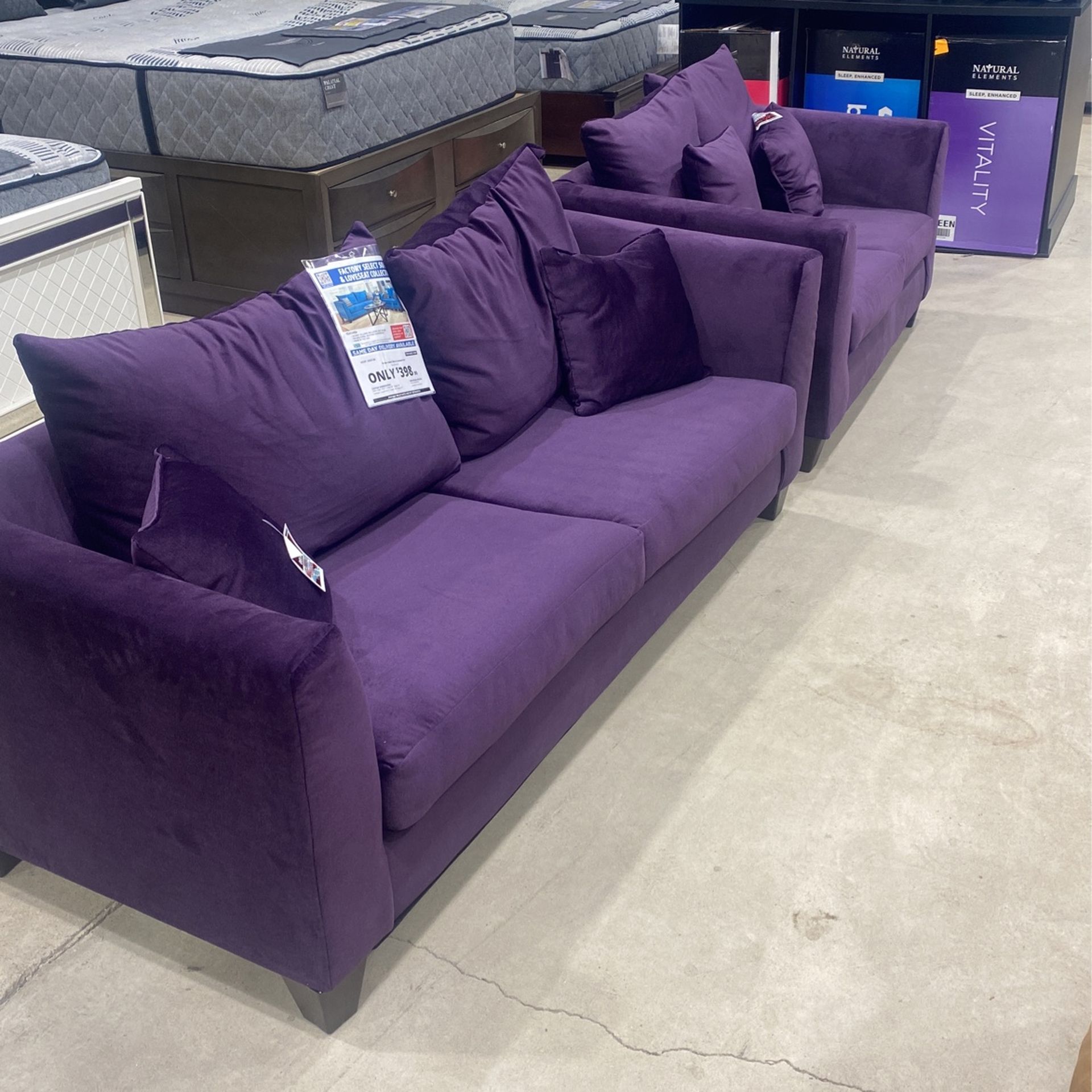 Factory select on sale sofa & loveseat