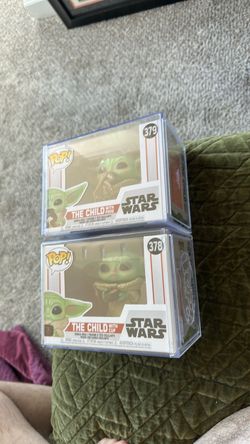 Funko Pop Grogu baby yoda The Child 378 & 379 in cases