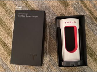 Authentic RARE Brand New Tesla Desktop Supercharger Station Figurine