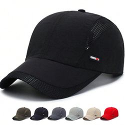 NEW Quick-Dry Mesh Baseball Caps: Highly Breathable for Sports and Casual Wear