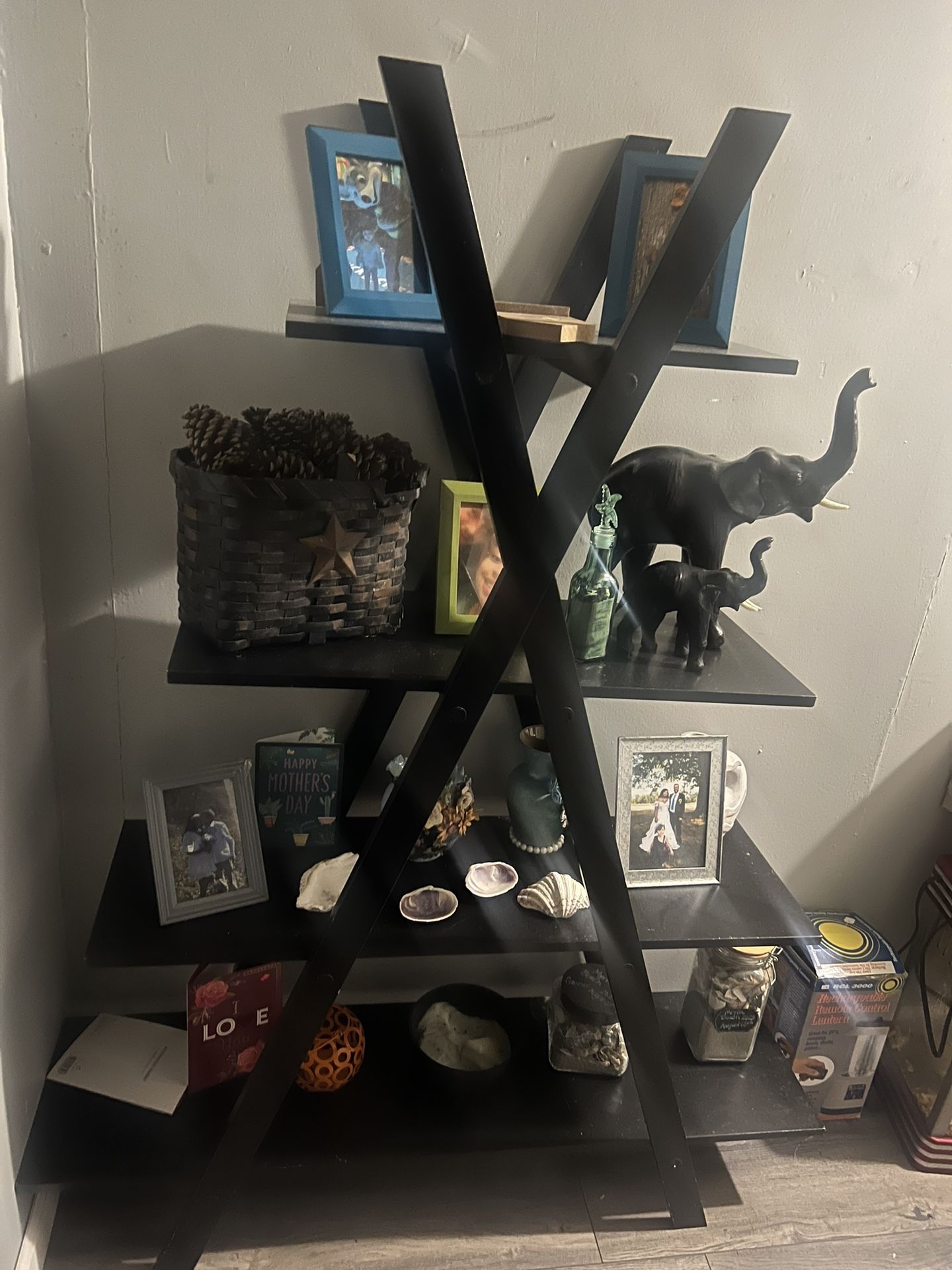 Black 4 Tier Shelf