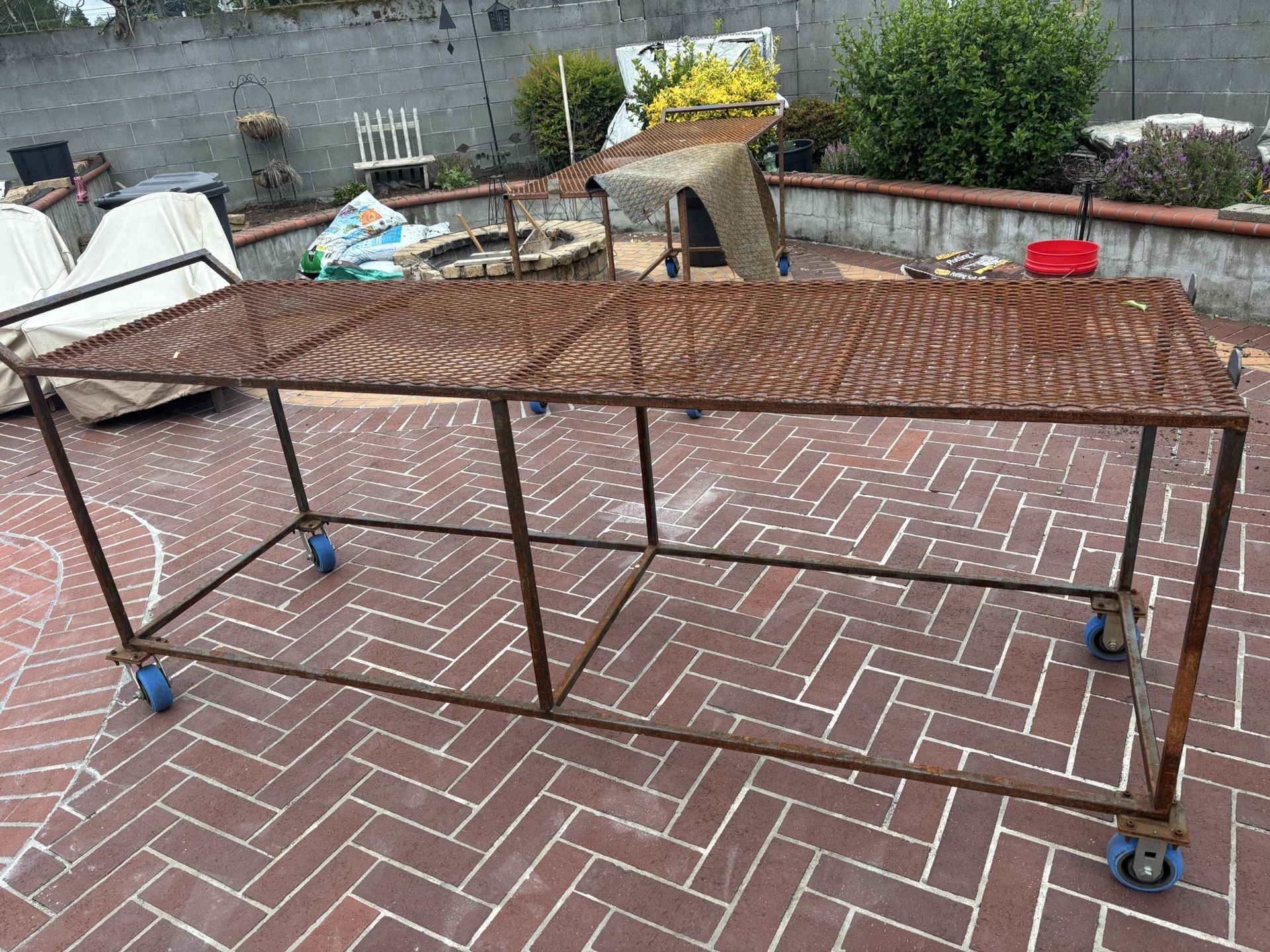Metal/steel Rolling Cart/table