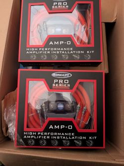 4 gauge & 0 gauge Amplifier installation kits. NEW