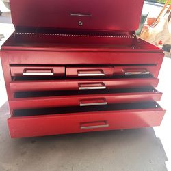 Vintage 6 Drawer Folding Lid Toolbox