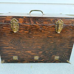 Vintage Wood Tackle Box