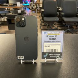 iPhone 15 128GB Unlocked for All Carriers - Black Fair Condition