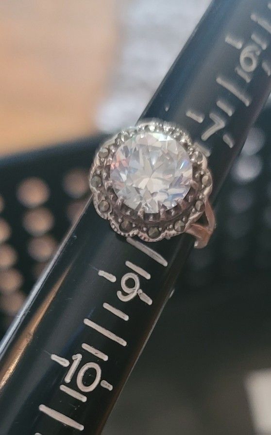 Sterling Silver CZ Size 8