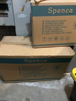 Brand new toilet bowl and tank