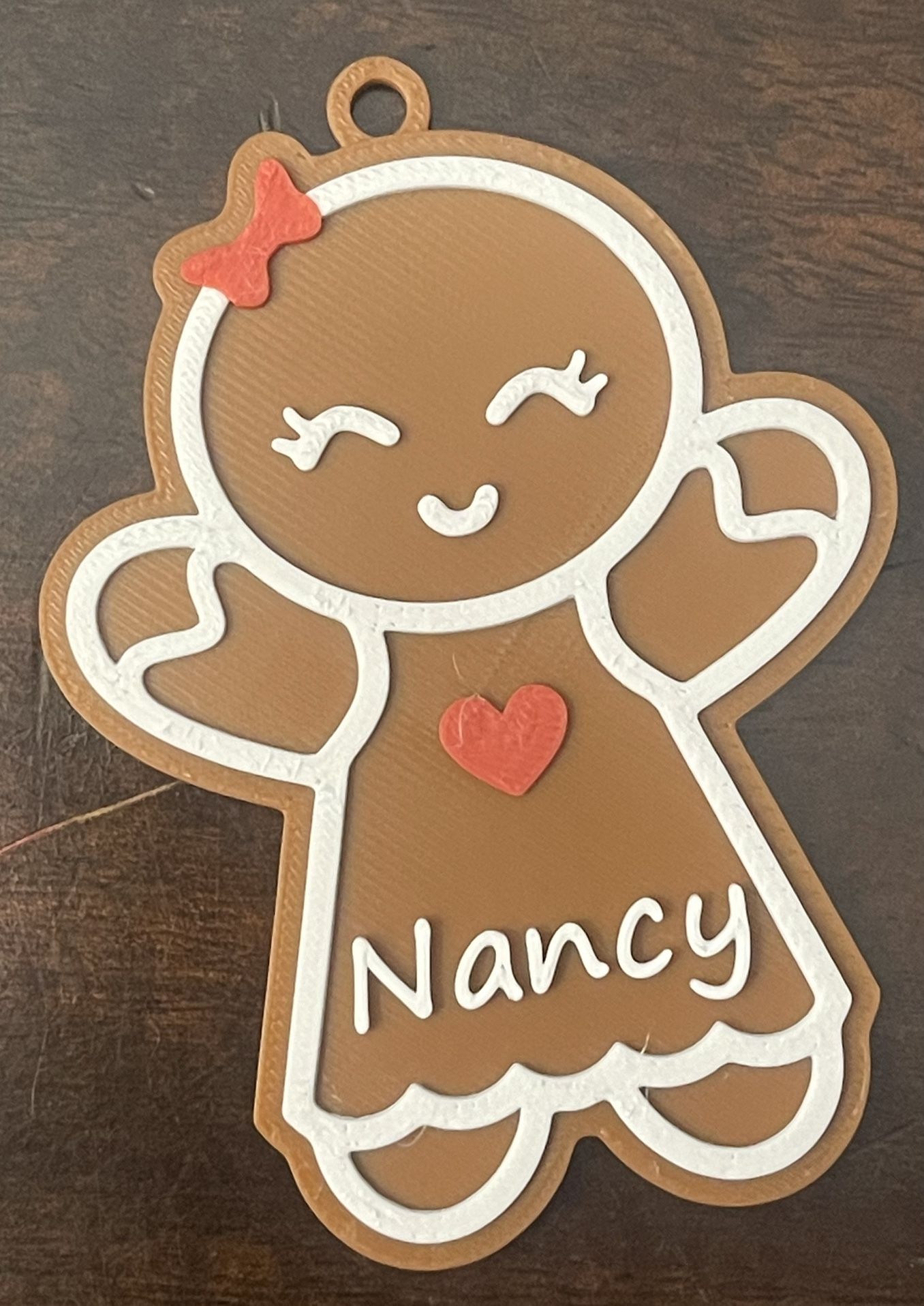 Personalized Gingerbread Ornaments (plastic)