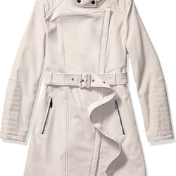 Kenneth Cole New York Women’s Belted Soft Shell Rain Jacket