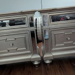 Mirrored Bedside Tables 