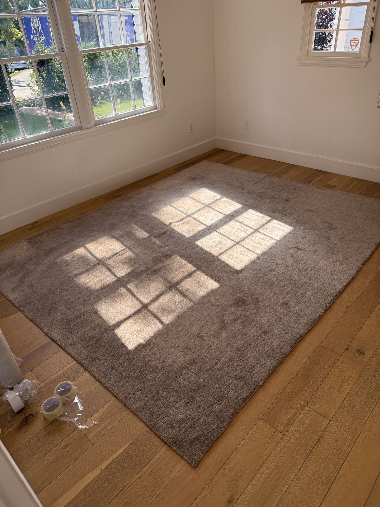 Arrel Speckled Wool-Blend Rug | Fawn - 8' x 10