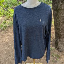 Polo Ralph Lauren Navy Blue Long Sleeve Shirt 