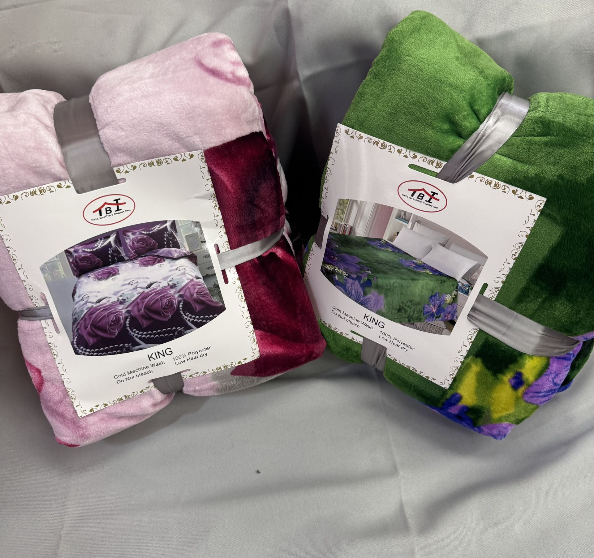 Super Soft King Floral Blankets 