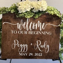 Wedding Welcome Sign