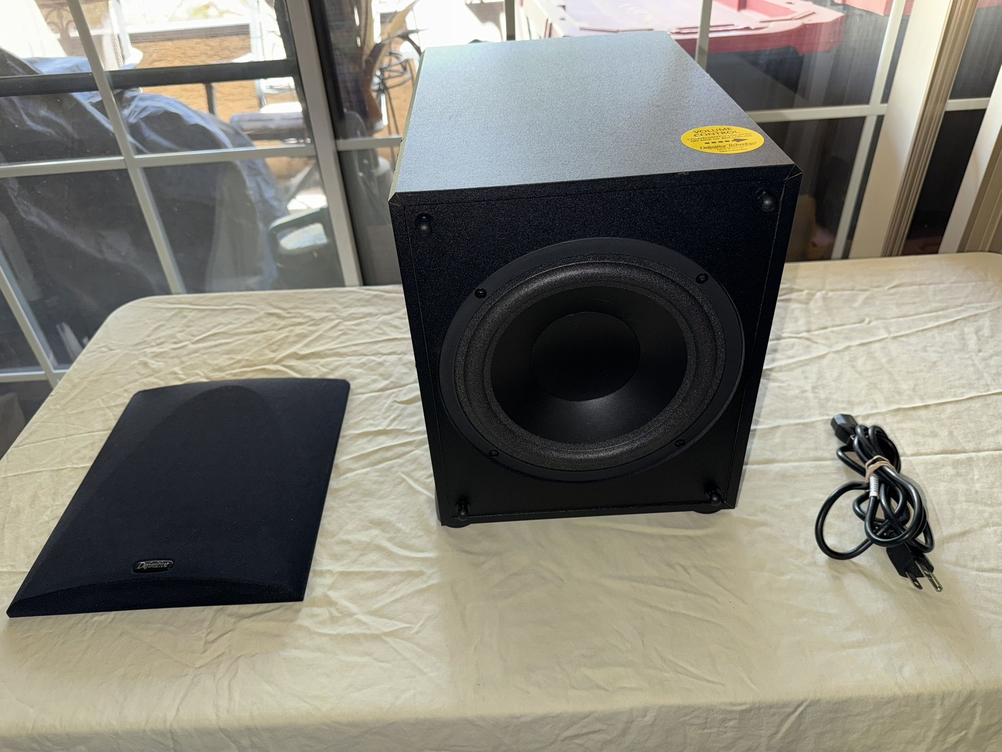 I have 2 Definitive Technology - ProSub 800 8" 300-Watt Powered Subwoofers in good working condition For 1 Subwoofer $135 for 2 $235