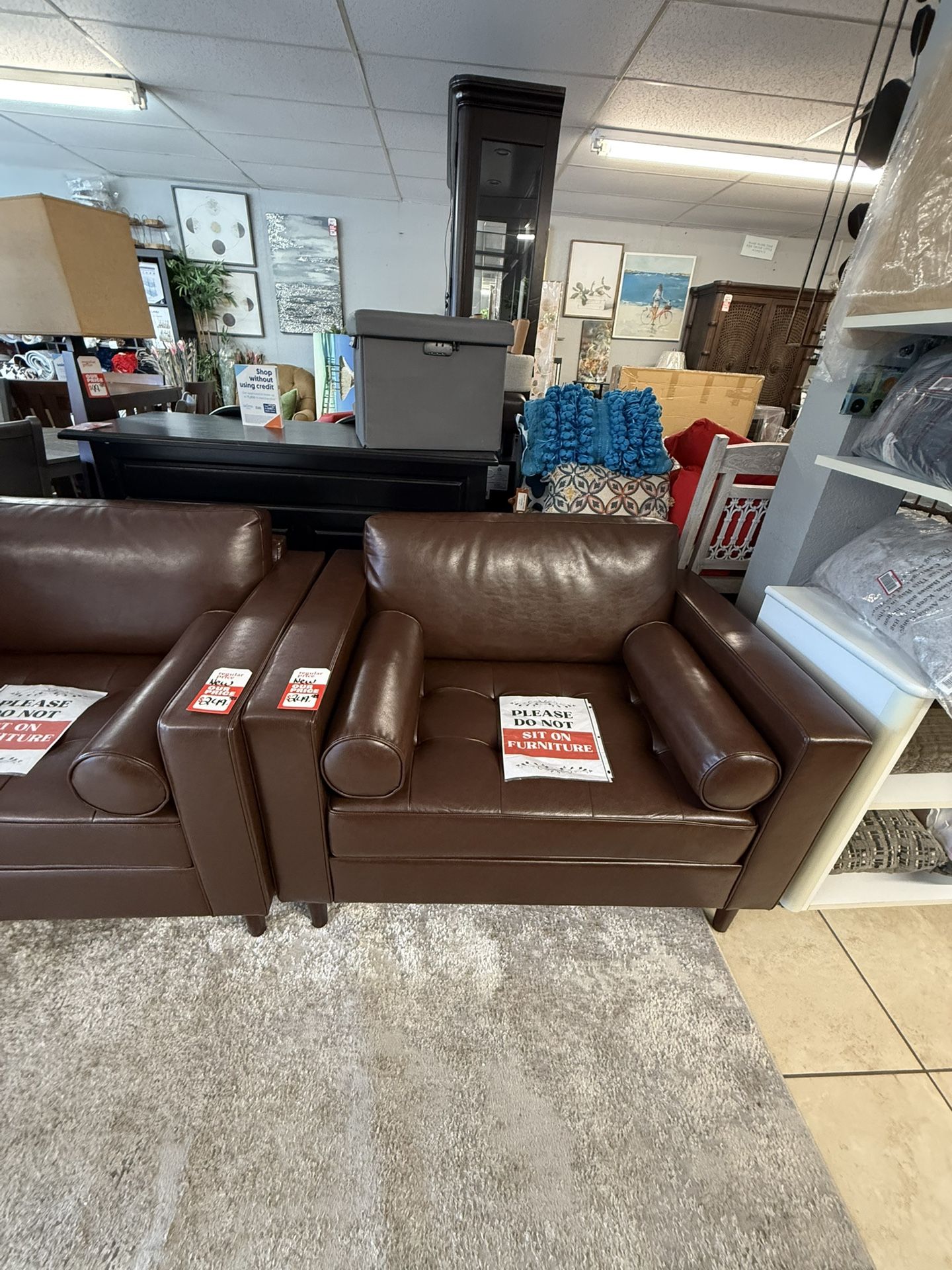 Brand New Brown Oversized Chair