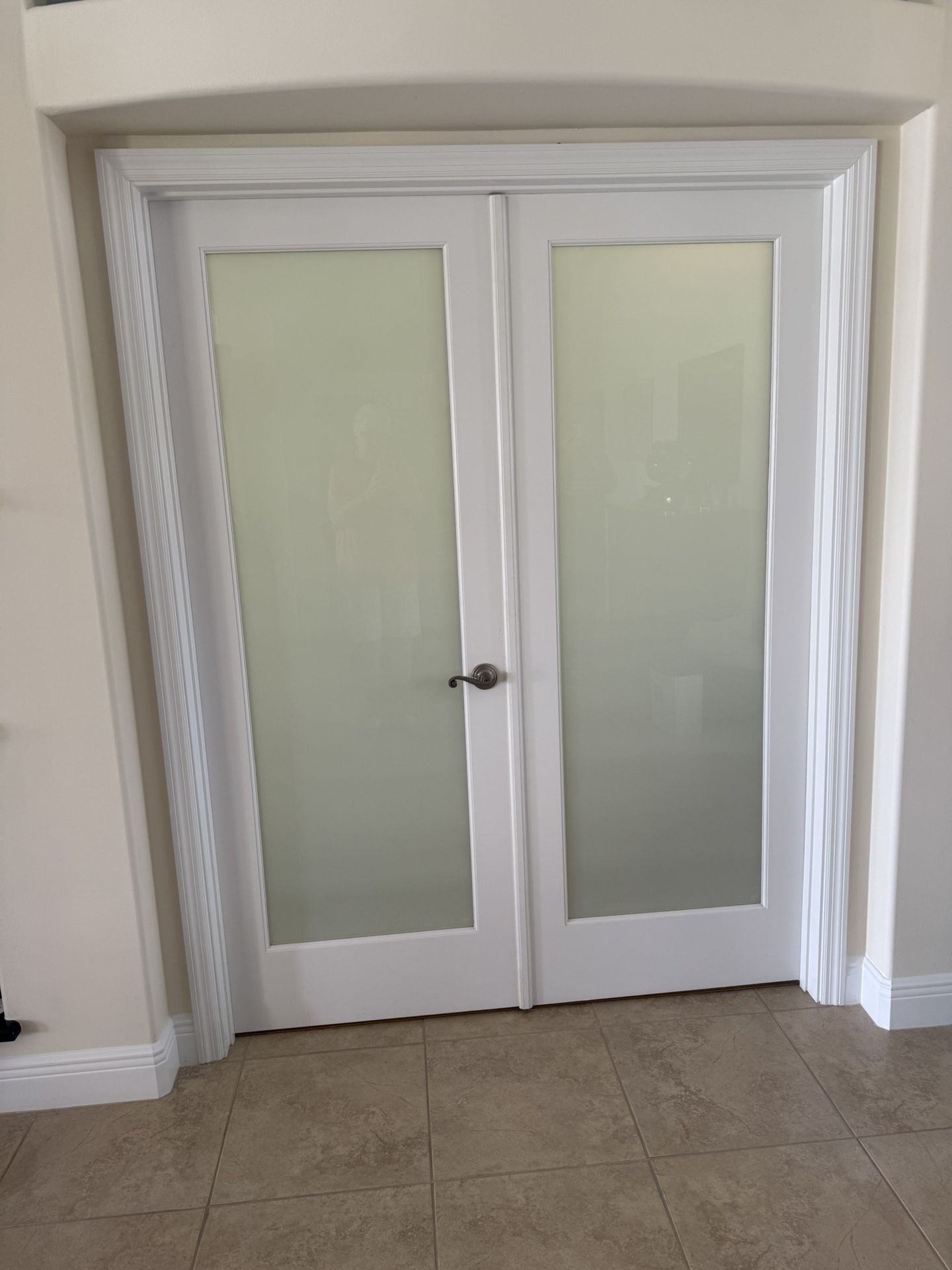 Frosted French Doors