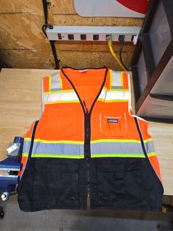 Kishigo Premium Black Series Hi-Vis Safety Vest – Large – $40
