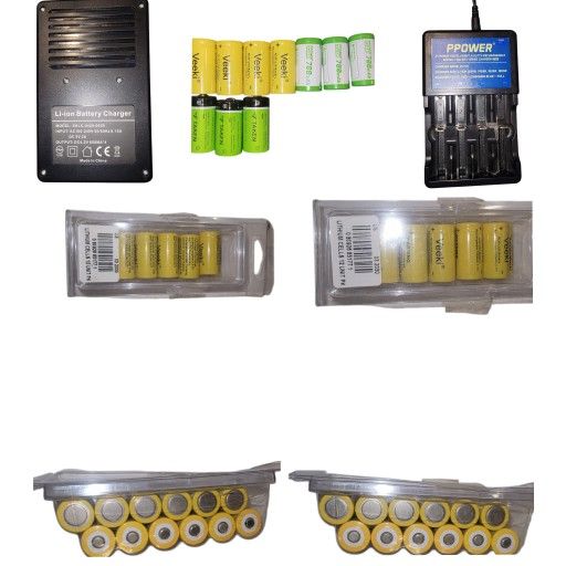 Lithium Battery Bundle with Chargers – Lightly Used – Multi-Brand Compatible