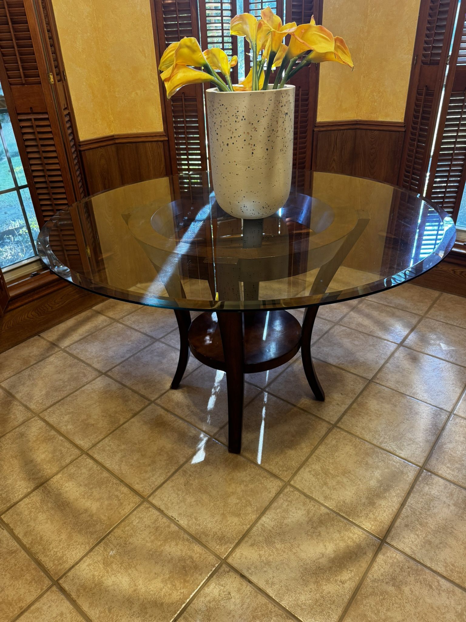 Glass Top Dining Table (48”)