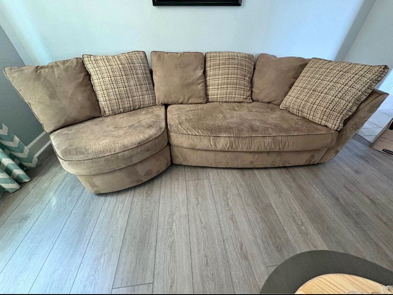 Brown Small Sectional Couch