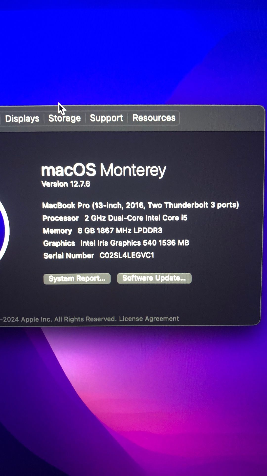 Mac Book Pro 2016