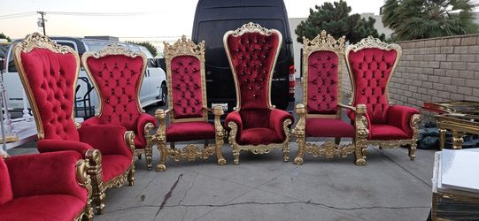 Red Throne King Chair