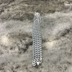 925 Silver Curb Cuban
