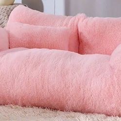 Plush Cozy Pink Pet Sofa Couch Bed Dog or Cat XXL