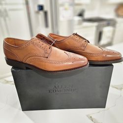 *NEW* Allen Edmonds Clyde Hill Leather Wingtip Derby Shoes - Men's Size 13D