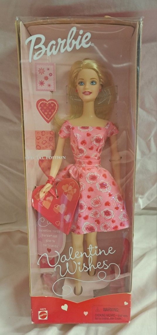 Valentine Wishes Barbie Doll Special Edition 2001 Mattel