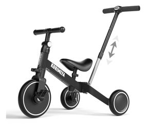 Korimefa Kids Balance Tricycle with Push Handle