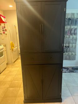 Black wooden cabinet