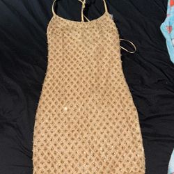 Gold Beads Dress 💛
