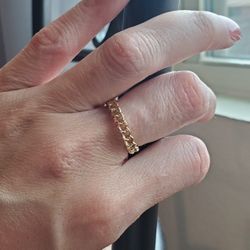 New!!!
Gold Woven Chain-link Ring 