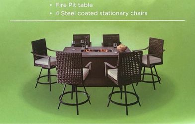 🔥 BRAND NEW Outdoor Fire Pit Table Set – $595 FIRM 🔥