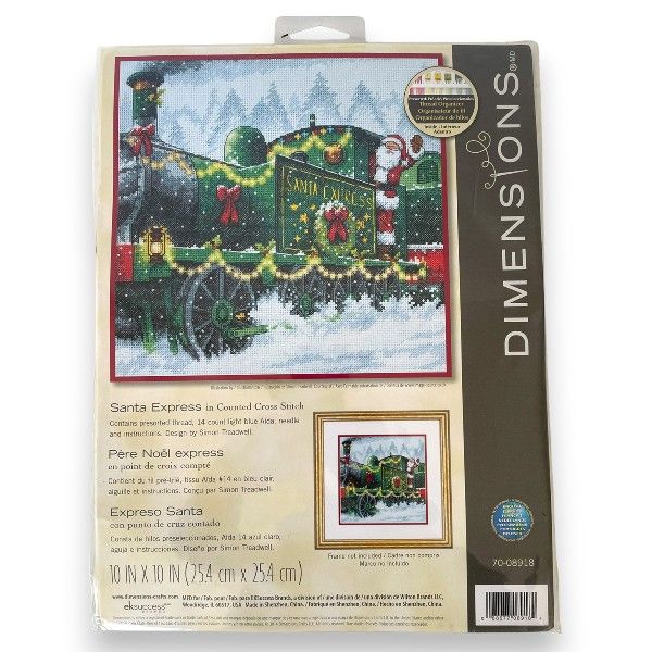 Dimensions Santa’s Express Cross Stitch Kit NEW