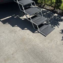 **NEW** Extra Wide & Deep Durable Aluminum Portable Folding Pet Steps ✨Save 50%✨