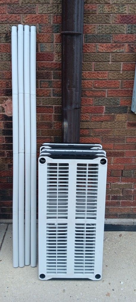 Plastic Shelf, 72"H,36"L,18"W